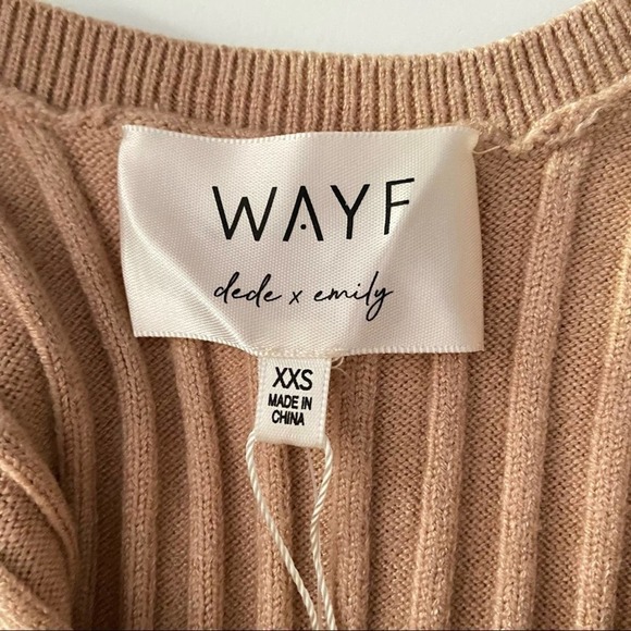 Wayf X BFF Hollie Sweater Dress Camel NWT - Picture 10 of 12
